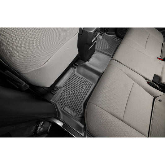Husky Liners | X-act Contour 2nd Seat Floor Liner For 2025 Tacoma Husky Liners | 54231 installed in vehicle.
