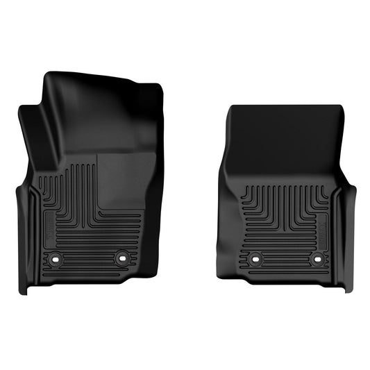 Husky Liners | X-act Contour Front Floor Liners For 2024 Tacoma Manual Husky Liners | 54351 shown in black.