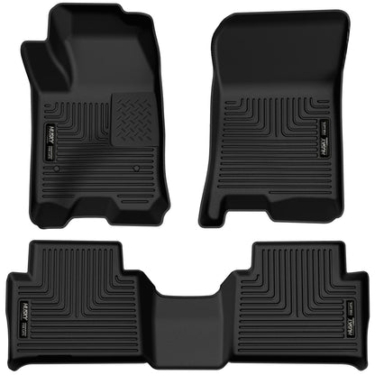 Husky Liners | X-act Contour Front & 2nd Seat Floor Liners For 2023-2025 Colorado/Canyon Husky Liners | 54978 in black
