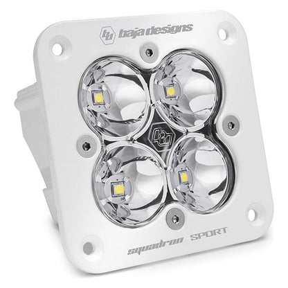 BAJA DESIGNS Flush Mount LED Light Pod White Clear Lens Spot Pattern Squadron Sport Baja Designs I 551001WT