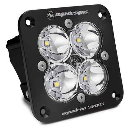 BAJA DESIGNS Flush Mount LED Light Pod Black Clear Lens Work/Scene Pattern Squadron Sport Baja Designs I 551006