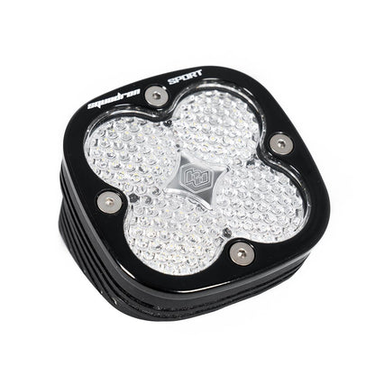 BAJA DESIGNS Flush Mount LED Light Pod Angled Black Clear Lens Work/Scene Pattern Squadron Sport Baja Designs I 552006