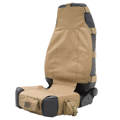 Smittybilt GEAR Seat Cover Coyote Tan Front I 5661024