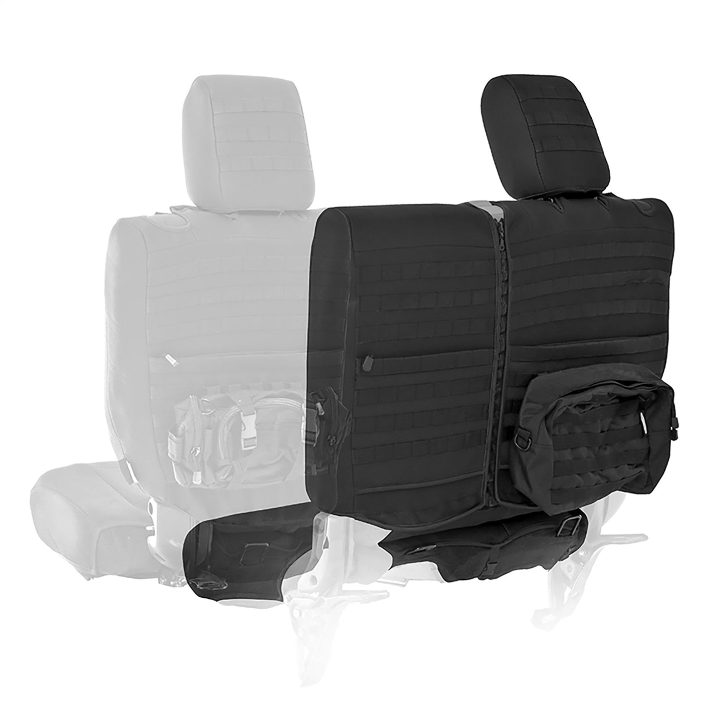 Smittybilt Neoprene Seat Cover Black Rear Air Bag Compatible I 57646501