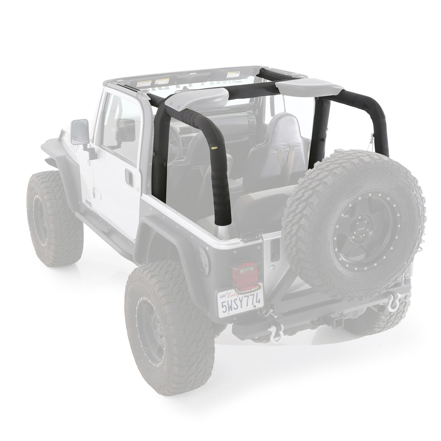 Smittybilt Replacement MOLLE Roll Bar Padding 3 Pc. Kit Foam Lined Fabric I 5665101