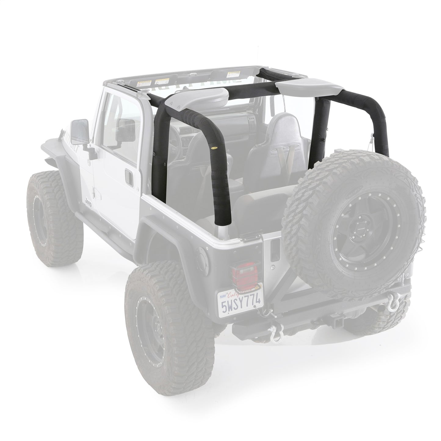 Smittybilt Replacement MOLLE Roll Bar Padding 3 Pc. Kit Foam Lined Fabric I 5665201