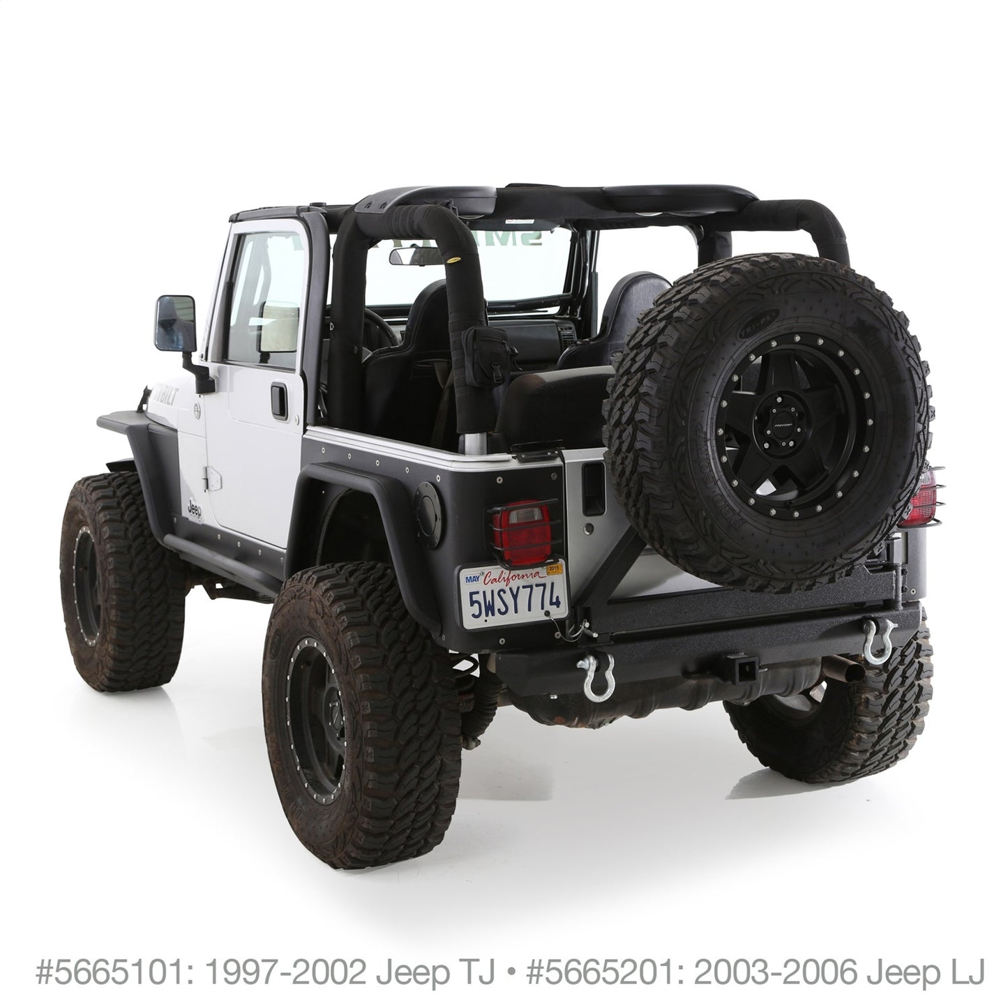 Smittybilt Replacement MOLLE Roll Bar Padding 3 Pc. Kit Foam Lined Fabric I 5665201