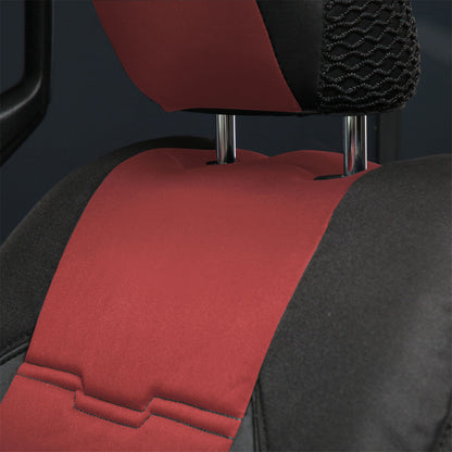 Smittybilt Neoprene Seat Cover Red/Black Front/Rear Gen 2 I 577130