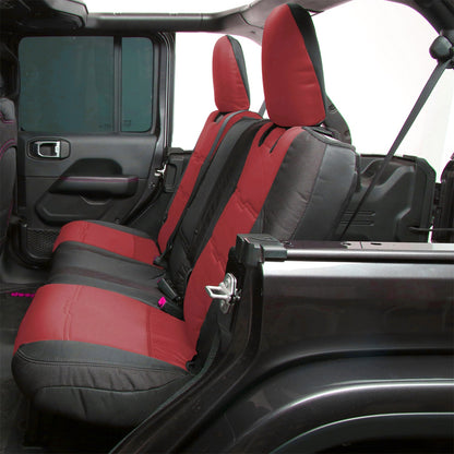 Smittybilt Neoprene Seat Cover Red/Black Front/Rear Gen 2 Kit I 576230