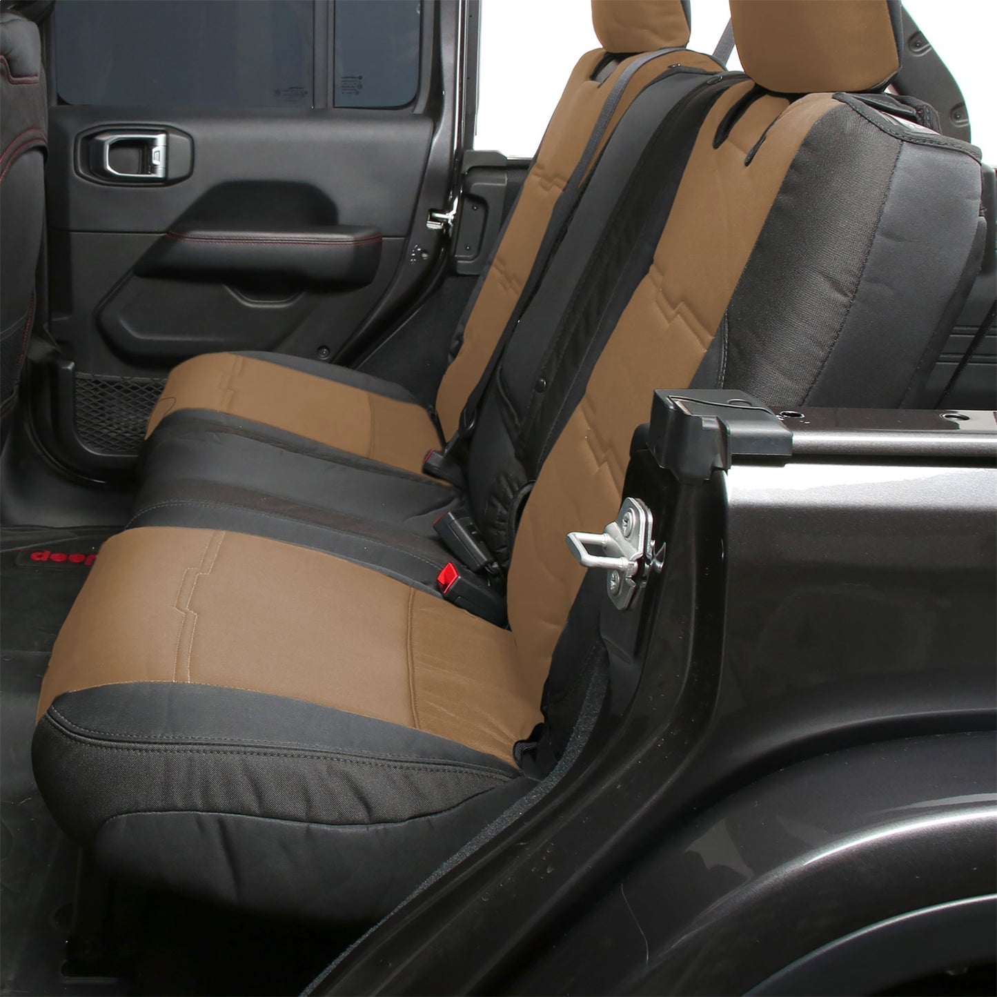 Smittybilt Neoprene Seat Cover Tan/Black Front/Rear Gen 2 Kit I 578125