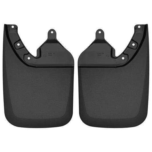 Husky Liners | Custom Mud Guards Rear Mud Guards For 2016-2023 Tacoma Husky Liners | 57941 in black thermoplastic construction.