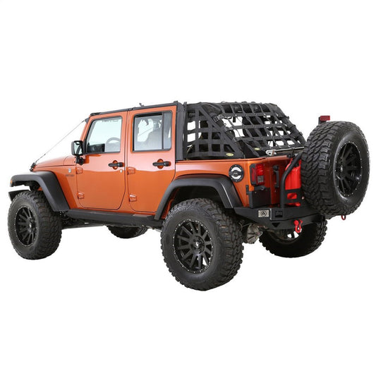 Smittybilt Cargo Restraint System HD Black Side And Rear Curtains Incl. I 581135