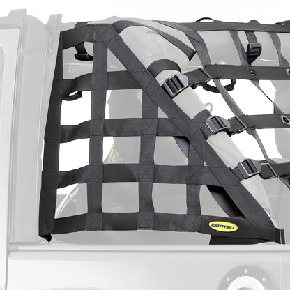 Smittybilt Cargo Restraint System HD Black Side And Rear Curtains Incl. I 581135