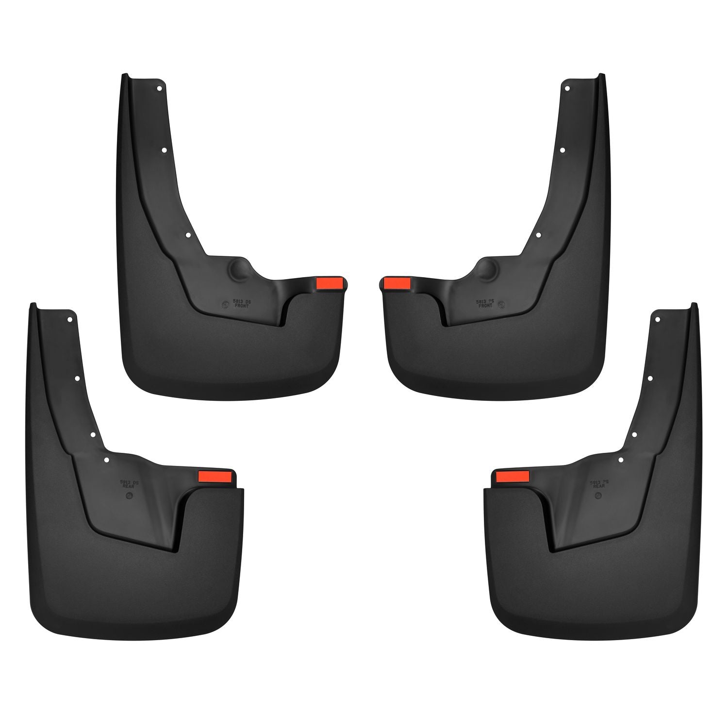 Husky Liners | Custom Mud Guards Front and Rear Mud Guard Set For Husky Liners | 58136 - Durable, impact-resistant mud guards.
