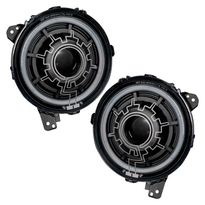 ORACLE Lighting Oculu Bi-LED Projector Headlights for Jeep Wrangler JL/Gladiator JT- Heated Lens | 5839-111