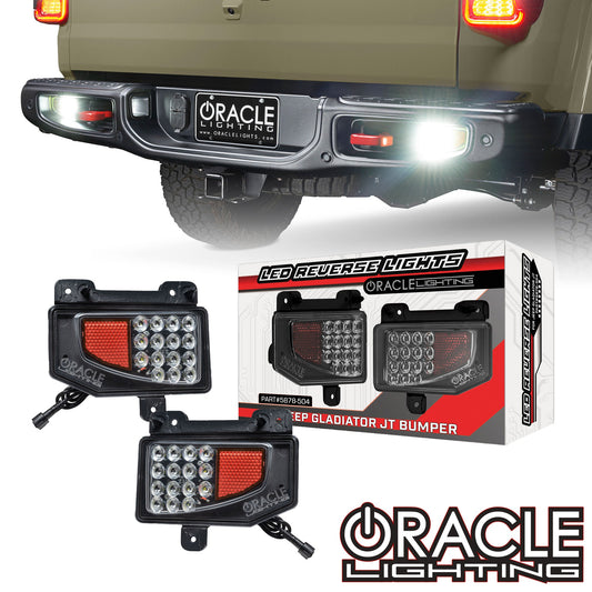 ORACLE Lighting Rear Bumper LED Reverse Lights for Jeep Wrangler JT 5878-504