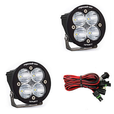 BAJA DESIGNS LED Light Pods Clear Lens Spot Pair Squadron R Sport Baja Designs I 587801