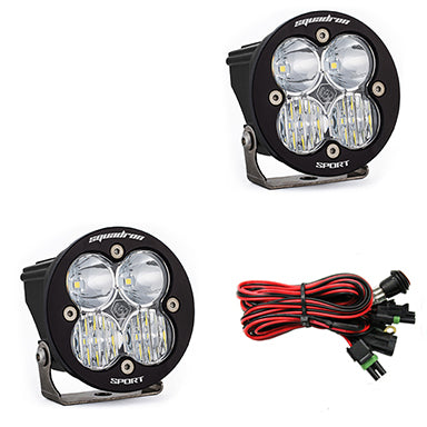 BAJA DESIGNS LED Light Pods Clear Lens Driving/Combo Pair Squadron R Sport Baja Designs I 587803