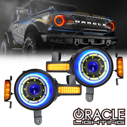 ORACLE LIGHTING OCULUS™ COLORSHIFT® BI-LED PROJECTOR HEADLIGHTS FOR 2021+ FORD BRONCO