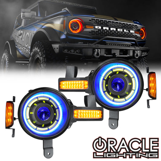 ORACLE LIGHTING OCULUS™ COLORSHIFT® BI-LED PROJECTOR HEADLIGHTS FOR 2021+ FORD BRONCO 5886-BC2