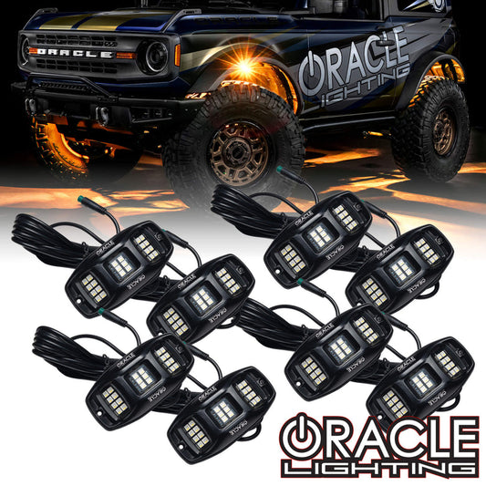 ORACLE LIGHTING COLORSHIFT RGB+W UNDERBODY WHEEL WELL ROCK LIGHT KIT (8 PC 5895-339-8