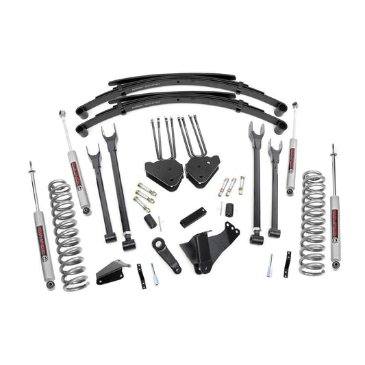 ROUGH COUNTRY 8 Inch Lift Kit | 4 Link | RR Springs | Ford F-250/F-350 Super Duty (05-07) | 590.2