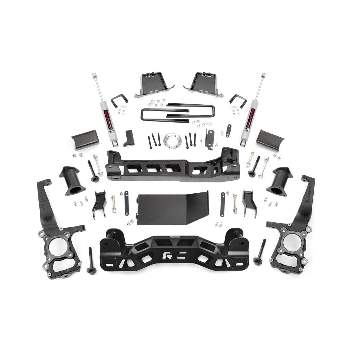 Rough Country Strut Spacers w/N3 Rear Shocks 6 Inch Lift Kit I 57530