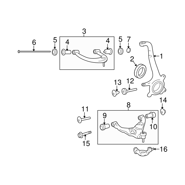 Camber Bolt Sleeve - Toyota Tacoma 48409-04030