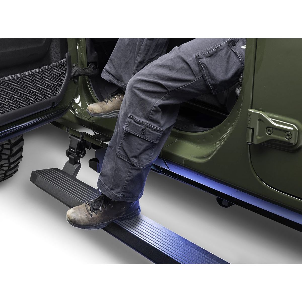 RealTruck | VoltStep Electric Running Boards Textured Black Fits Jeep Gladiator | 20451687PC