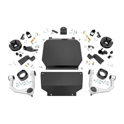 Rough Country Strut Spacers w/Shock Relocation Brackets 3.5 Inch Lift Kit I 70300