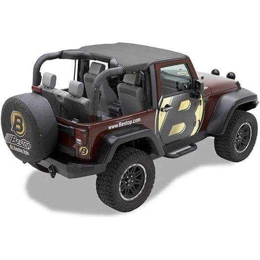 Bestop Header Standard Targa Style BikiniTop Black Diamond Requires Of PN[51244-01] Channel I 52606-35