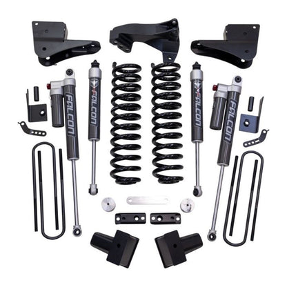 ReadyLIFT 4'' Coil Spring Lift Kit with Falcon 2.1 Front/Rear Shocks, Radius Drops, and Front Track Bar Bracket  (F250/F350 Diesel ) 63-23440