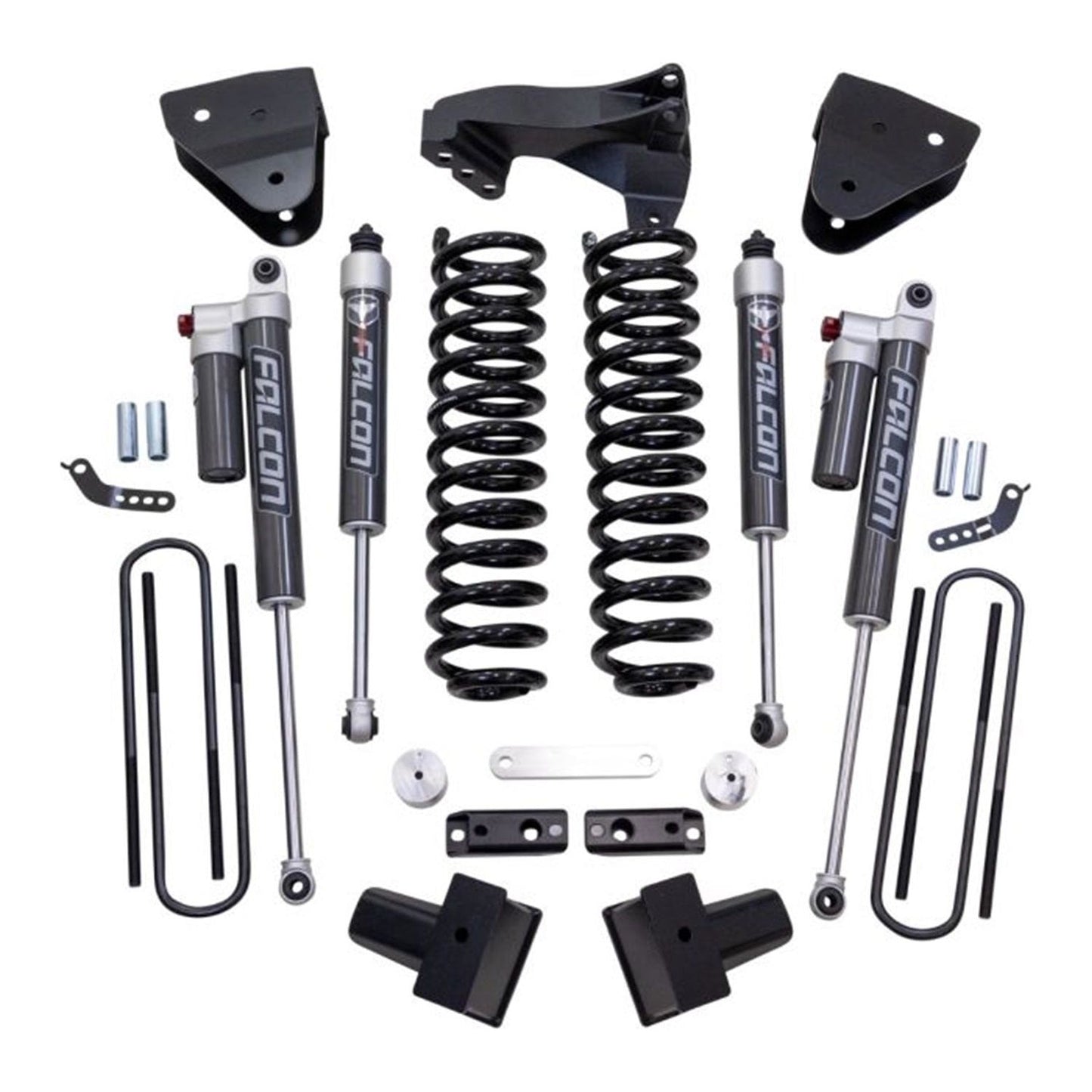 ReadyLIFT 4'' Coil Spring Lift Kit with Falcon 2.1 Front/Rear Shocks, Radius Drops, and Front Track Bar Bracket  (F250/F350 Diesel ) 63-27440