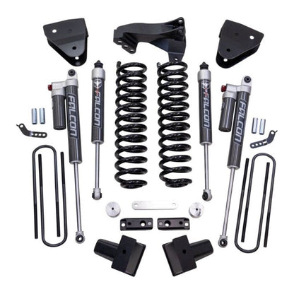 ReadyLIFT 4'' Coil Spring Lift Kit with Falcon 2.1 Front/Rear Shocks, Radius Drops, and Front Track Bar Bracket  (F250/F350 Diesel ) 63-27440