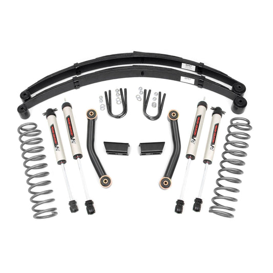 ROUGH COUNTRY 3 Inch Lift Kit | Series II | RR Springs | V2 | Jeep Cherokee XJ (84-01) | 630X70