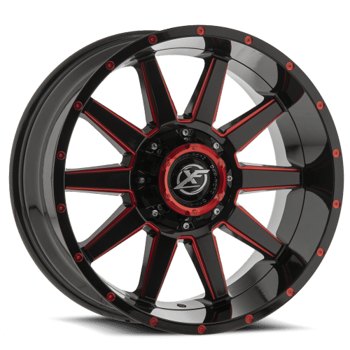 XF Off-Road XF-219 Black Milled Red