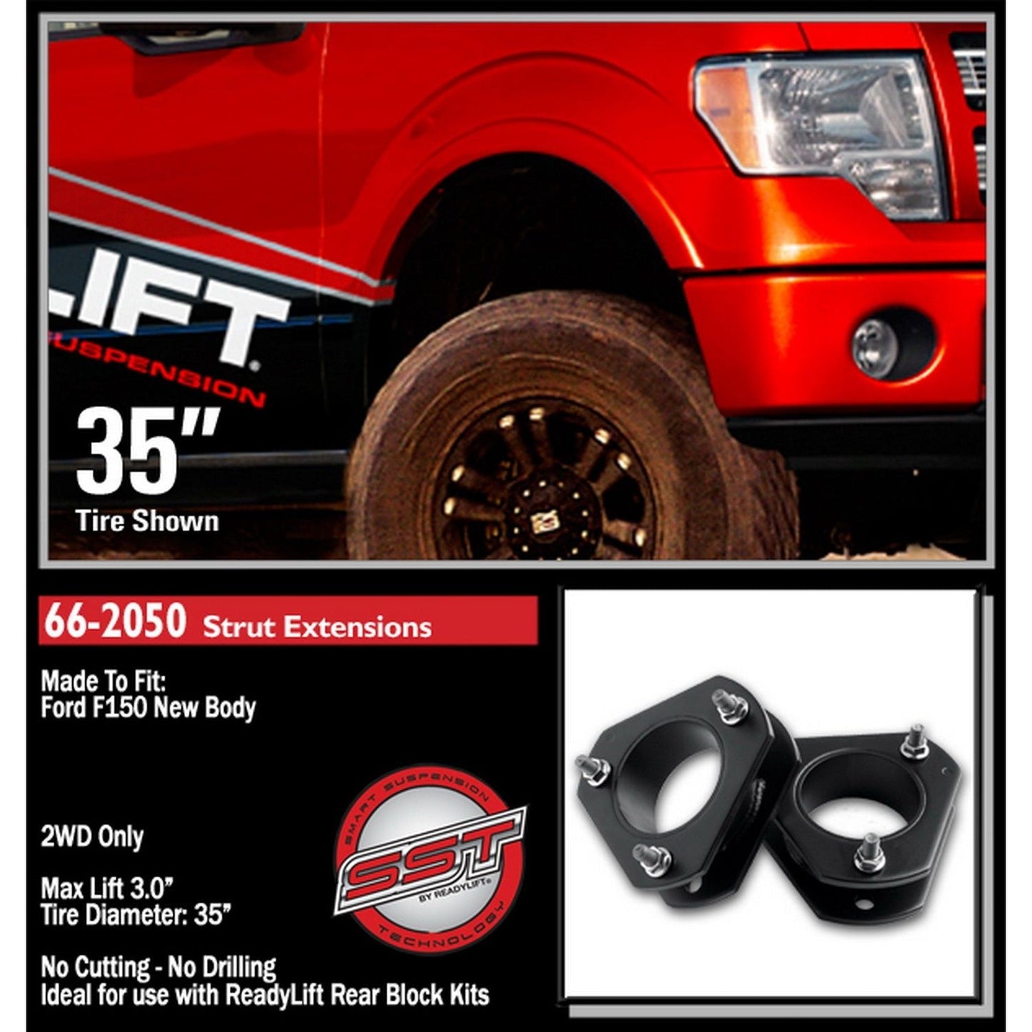 ReadyLIFT 3'' Leveling Kit (F150) 66-2050