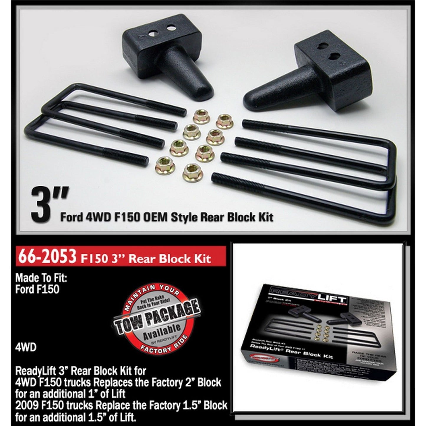 ReadyLIFT 3'' Rear Block Kit (F150) 66-2053
