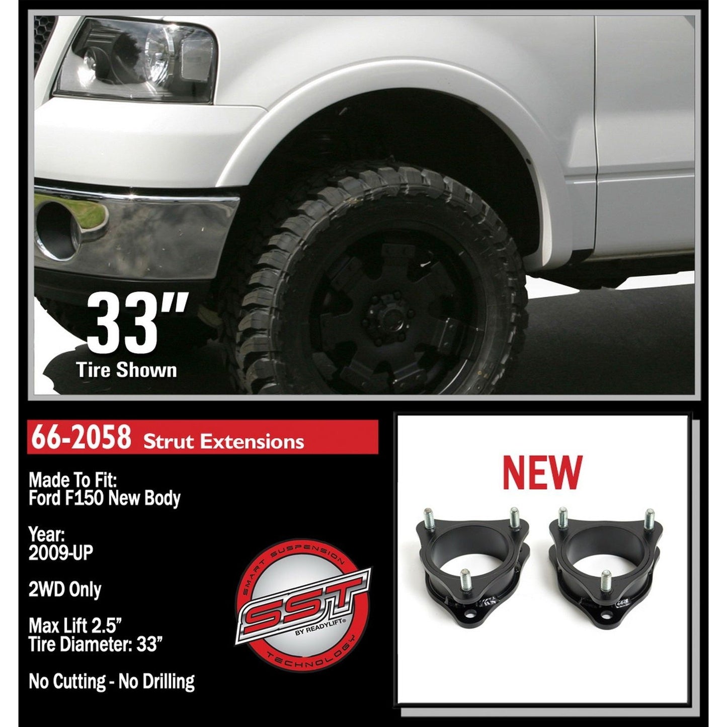 ReadyLIFT 2.5'' Front Leveling (F150) 66-2058