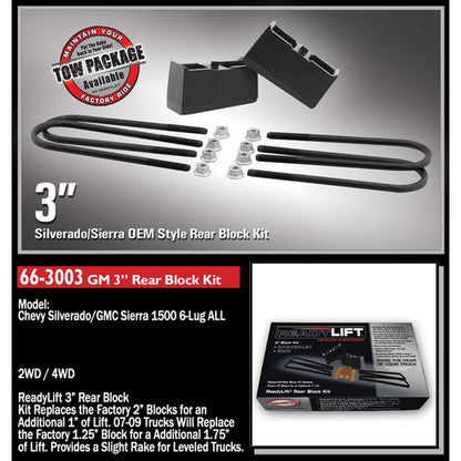 ReadyLIFT 3'' Rear Block Kit (1500) 66-3003