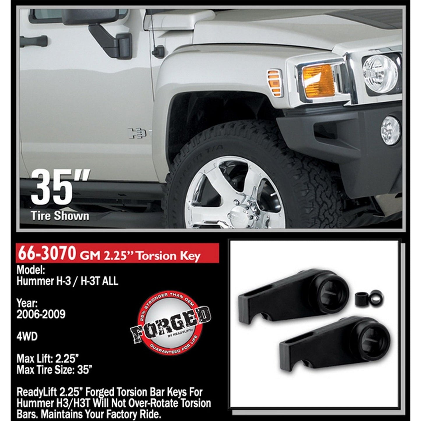 ReadyLIFT 2.25''Front, 1.5''Rear Front Leveling Kit (Forged Torsion Key) (Colorado/Canyon) 66-3070