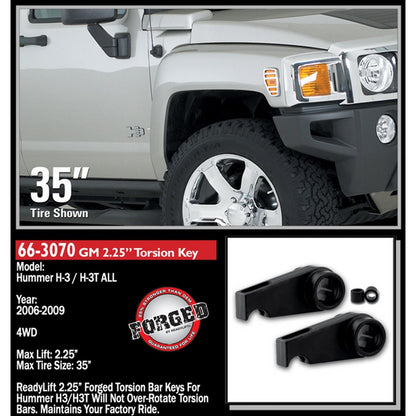 ReadyLIFT 2.25''Front, 1.5''Rear Front Leveling Kit (Forged Torsion Key) (Colorado/Canyon) 66-3070