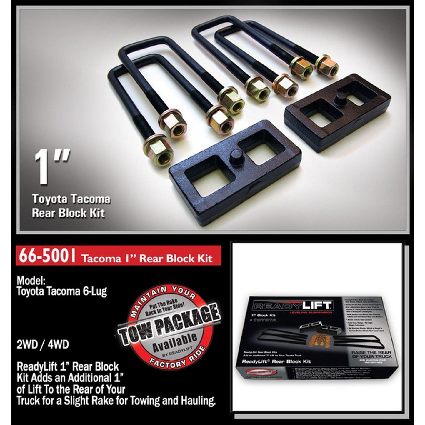 ReadyLIFT 1'' Rear Block Kit (Tundra (1995-2021) /Tacoma (1995-2023)) 66-5001