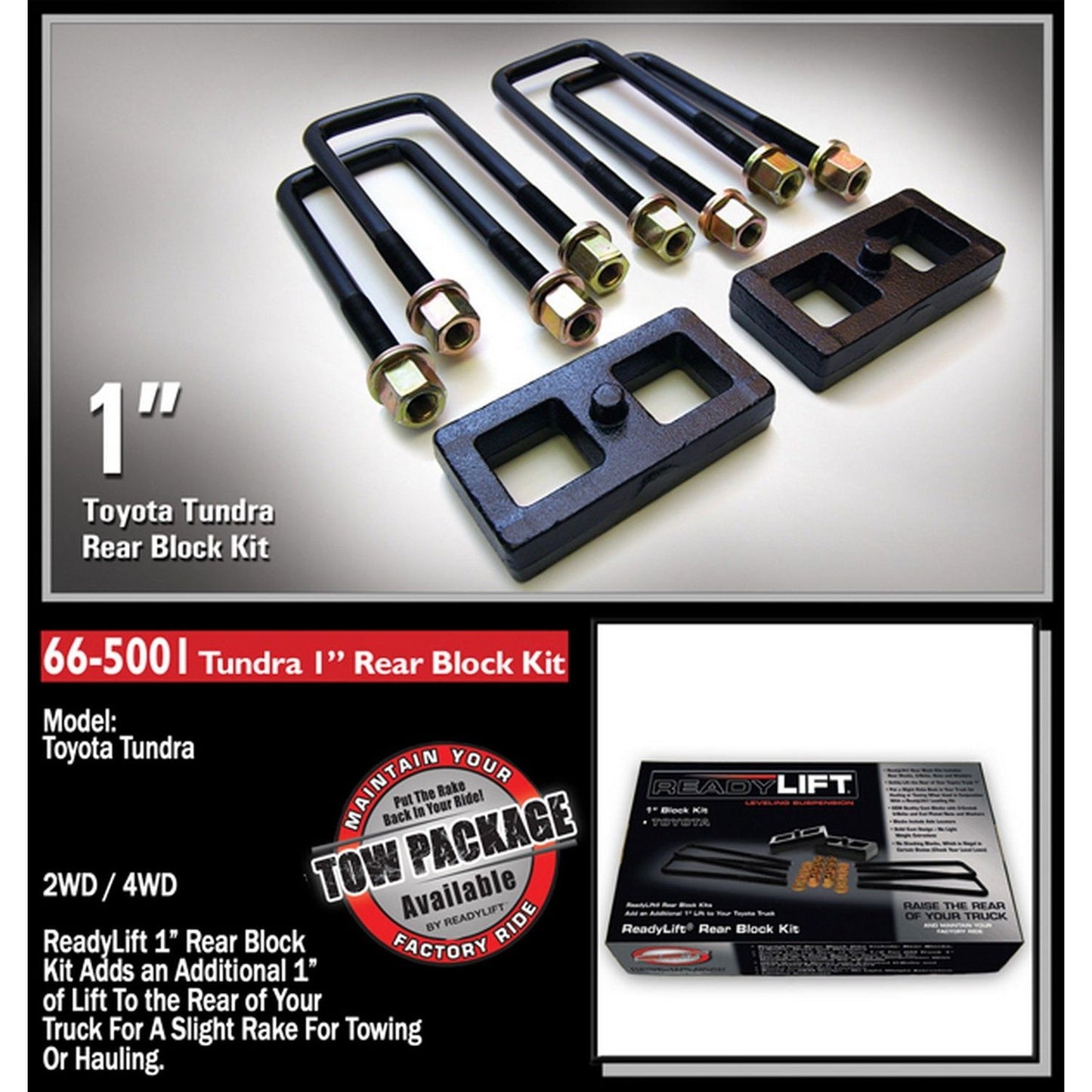 ReadyLIFT 1'' Rear Block Kit (Tundra (1995-2021) /Tacoma (1995-2023)) 66-5001