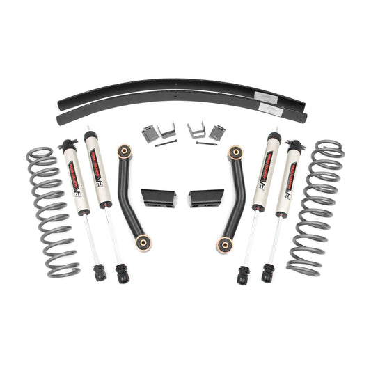 ROUGH COUNTRY 3 Inch Lift Kit | SII | RR AAL | V2 Shocks | Jeep Cherokee XJ 2WD/4WD (84-01) | 670X70