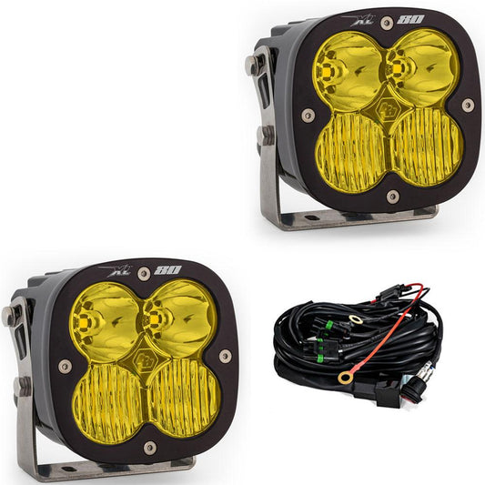 BAJA DESIGNS LED Light Pods Baja Amber Lens Driving Combo Pattern Pair XL80 Series Baja Designs I 677813