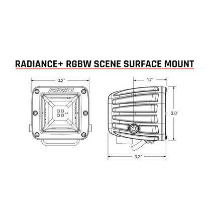RIGID INDUSTRIES | Radiance Plus Scene RGBW Surface Mount Pair RIGID Industries | 682053