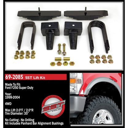 ReadyLIFT 2'' Lift Kit 2 Piece Drive Shaft includes Carrier Bearing Spacer (F250/F350/F450) 69-2085