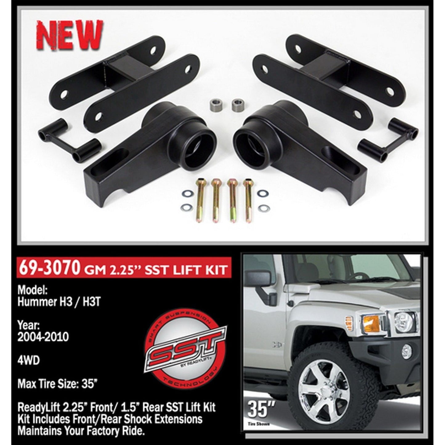 ReadyLIFT 2.25'' Front with 1.5'' Rear SST Lift Kit (Colorado/Canyon) 69-3070