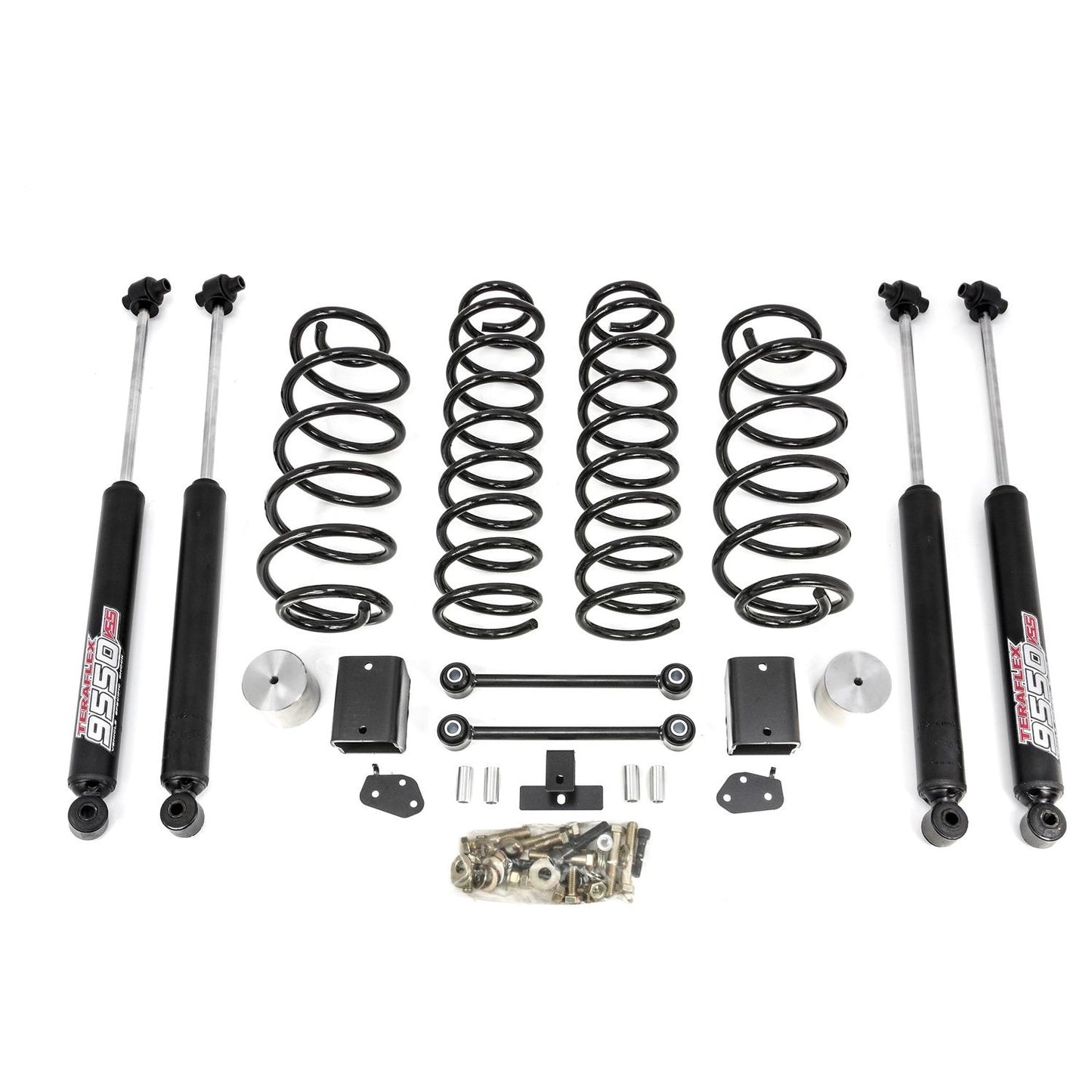 ReadyLIFT Coil Spring Lift Kit with Teraflex 9550 Shocks 2.5'' Rubicon, 3.5'' Sahara/Sport (JL Wrangler) 69-6828